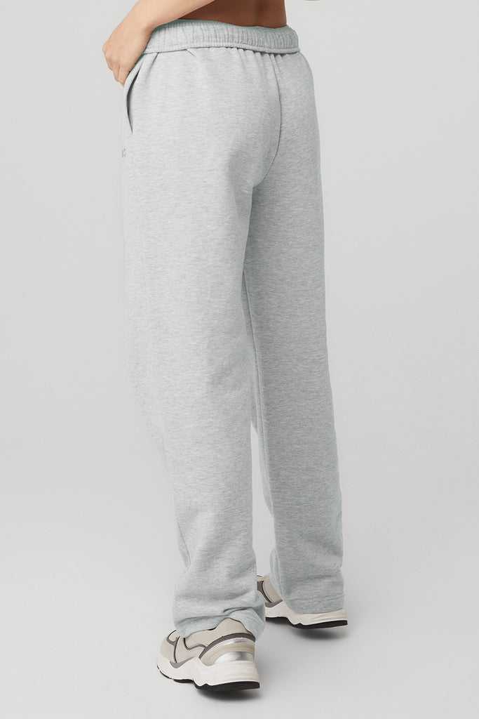 Sportovní Kalhoty Alo Yoga Accolade Rovný Leg Sweatpant Šedé | ZHTSWIJ-94