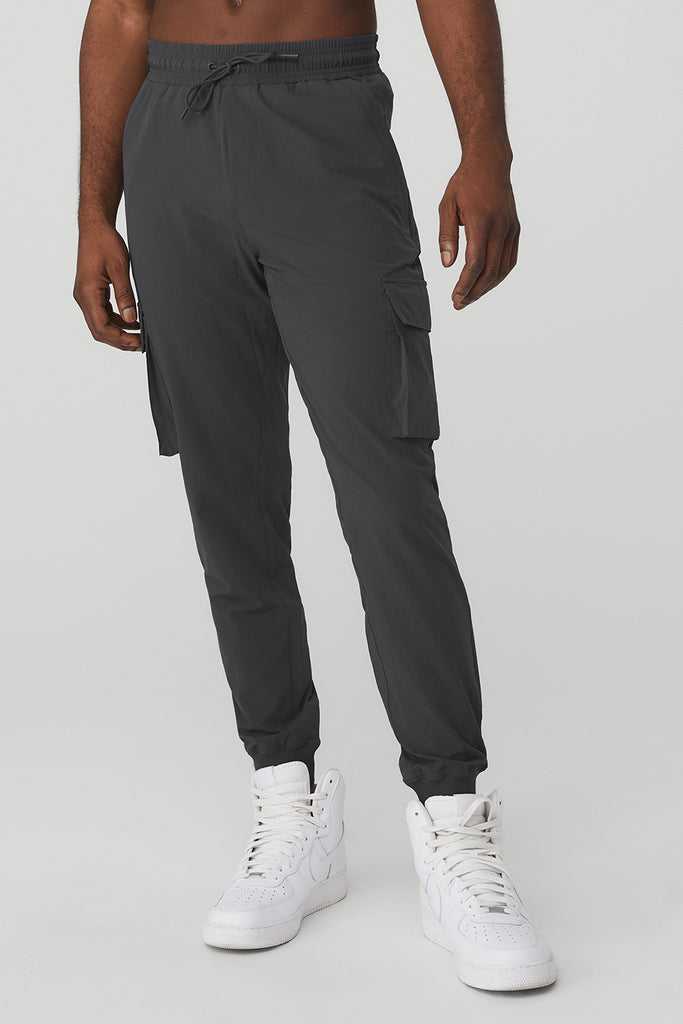 Sportovní Kalhoty Alo Yoga Cargo Division Field Pant Tmavě Šedé | PCTDXUF-80