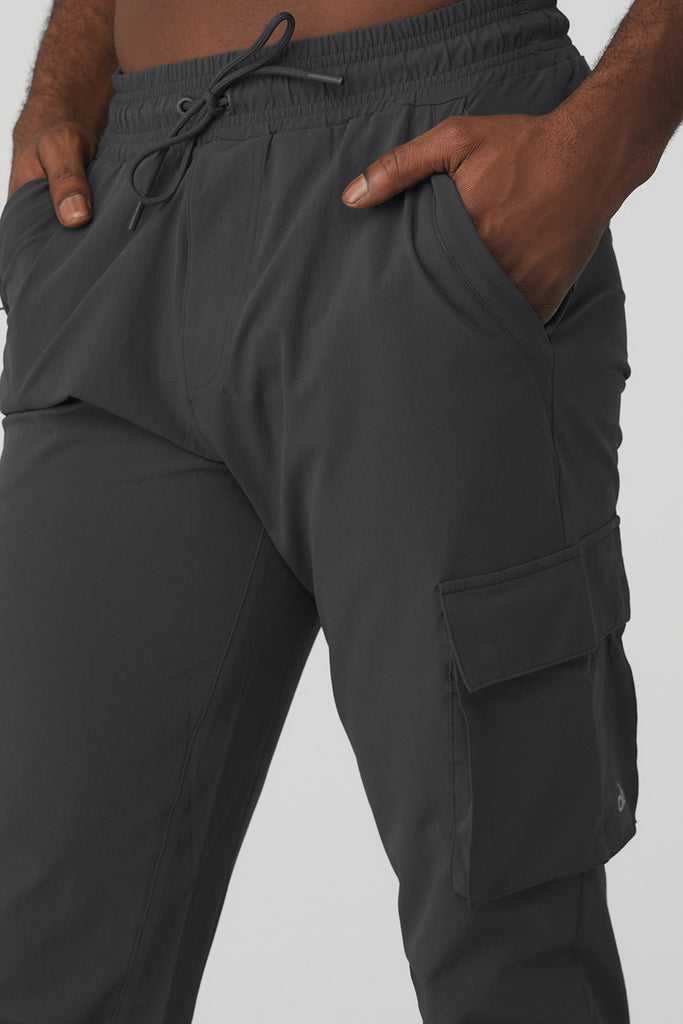 Sportovní Kalhoty Alo Yoga Cargo Division Field Pant Tmavě Šedé | PCTDXUF-80