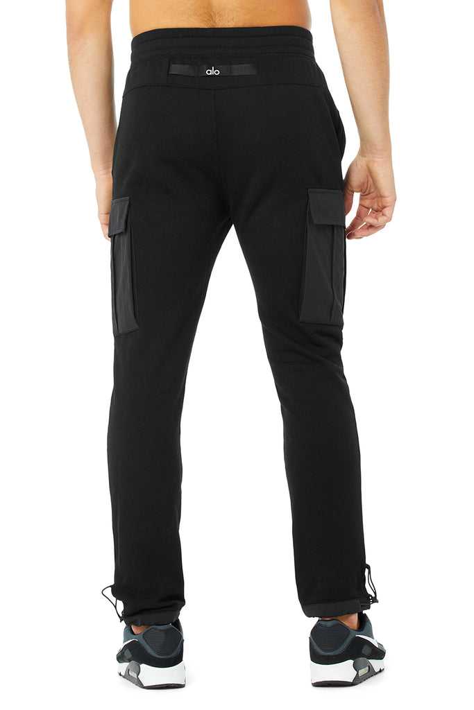 Sportovní Kalhoty Alo Yoga Cargo Traverse Sweatpant Černé | AMHTUBV-16