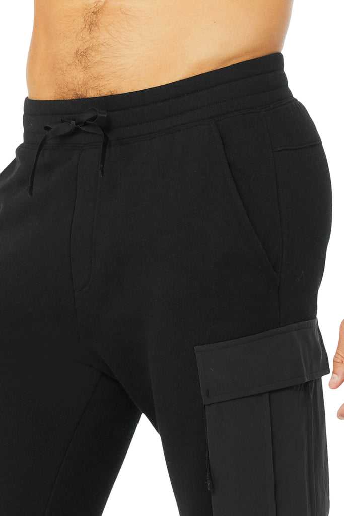 Sportovní Kalhoty Alo Yoga Cargo Traverse Sweatpant Černé | AMHTUBV-16