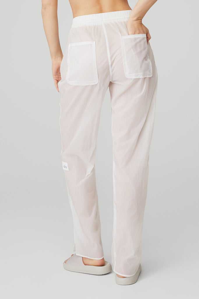 Sportovní Kalhoty Alo Yoga Cloud Nine Pant Bílé | EXIBKVO-71