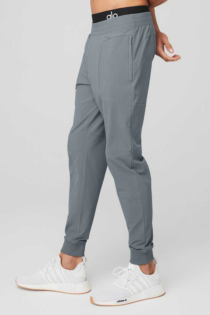 Sportovní Kalhoty Alo Yoga Co-Op Pant Šedé Blankyt | GRAQFNH-62