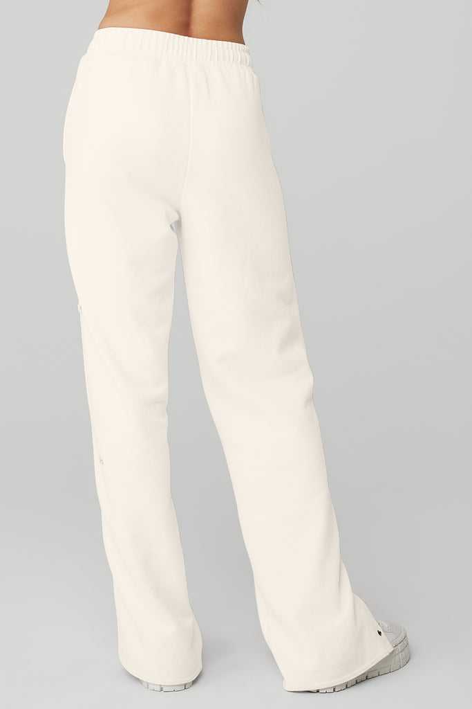 Sportovní Kalhoty Alo Yoga Courtside Tearaway Snap Pant Bílé | FUBRTXG-36