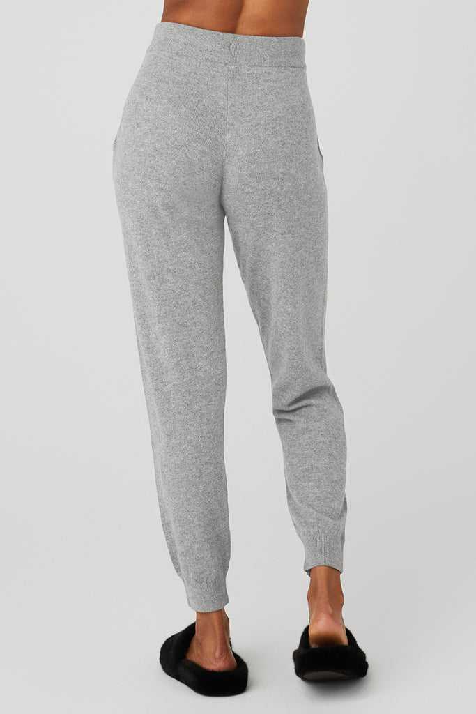 Sportovní Kalhoty Alo Yoga High-Pasem Cashmere Jet Set Pant Šedé | WOVJAFH-89