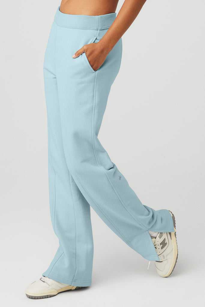Sportovní Kalhoty Alo Yoga High-Pasem Offline Rovný Leg Sweatpant Blankyt | ZJNDOQU-74