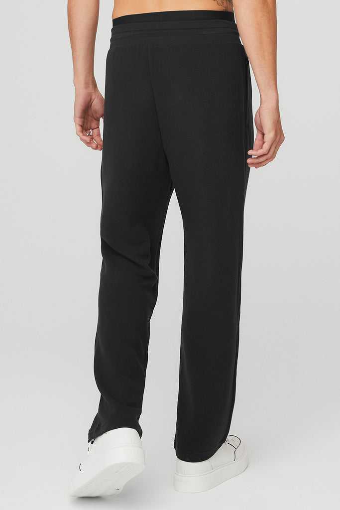 Sportovní Kalhoty Alo Yoga Micro Waffle Fast Break Sweatpant Černé | XMIYJUL-63