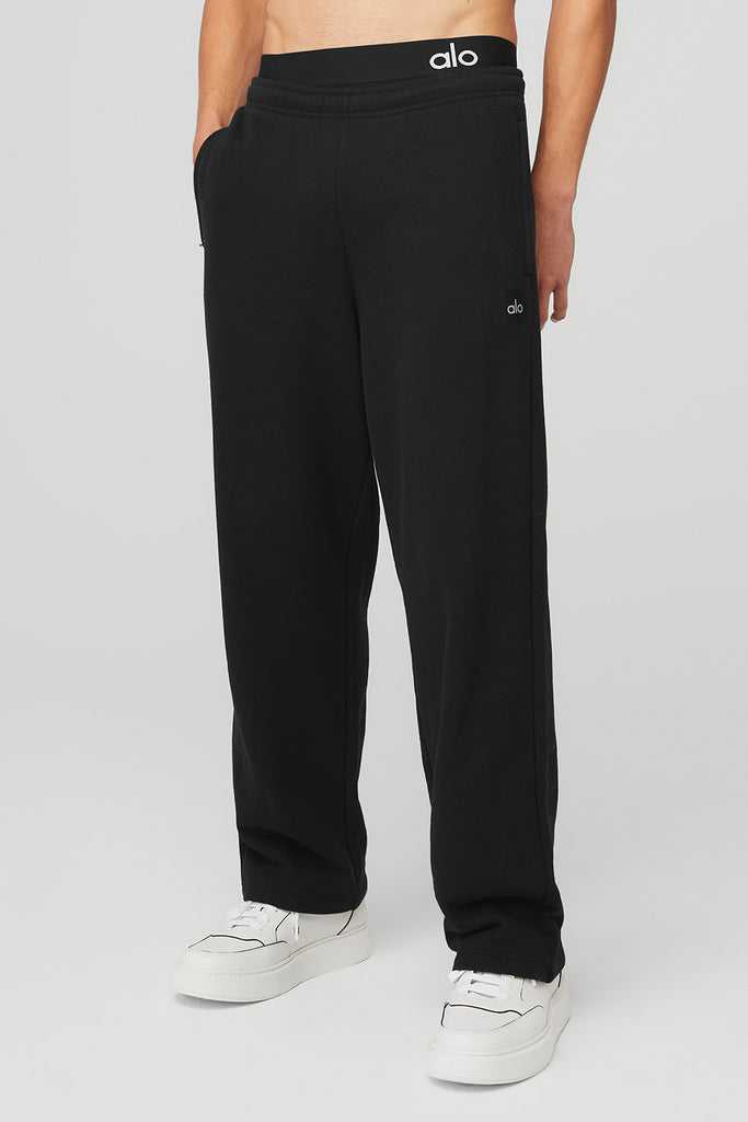 Sportovní Kalhoty Alo Yoga Renown Heavy Weight Sweatpant Černé | IRFYUCP-46