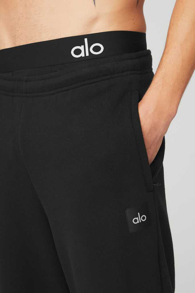 Sportovní Kalhoty Alo Yoga Renown Heavy Weight Sweatpant Černé | IRFYUCP-46