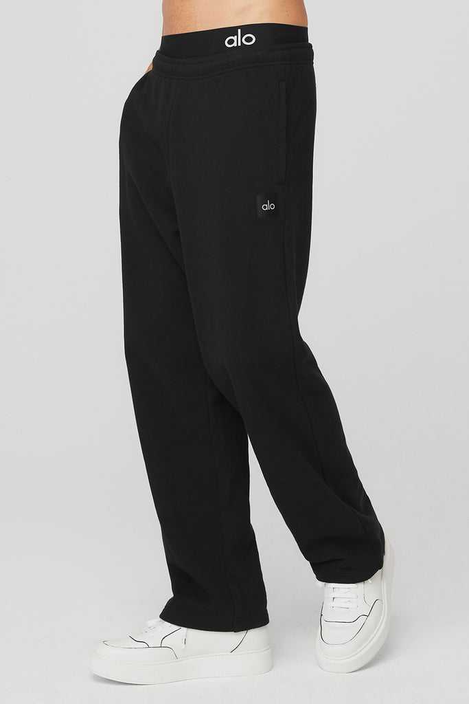 Sportovní Kalhoty Alo Yoga Renown Heavy Weight Sweatpant Černé | IRFYUCP-46