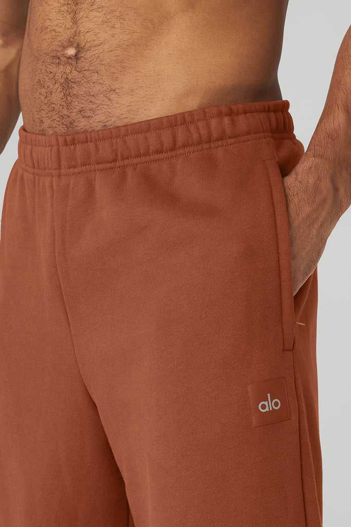 Sportovní Kalhoty Alo Yoga Renown Heavy Weight Sweatpant Červené | MGEVHNA-47