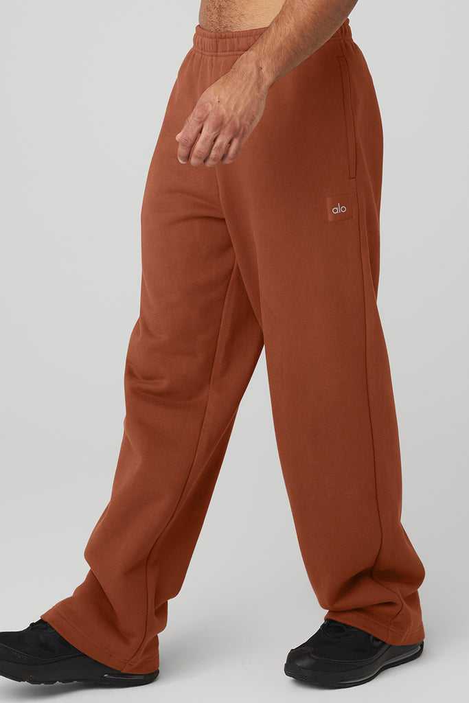Sportovní Kalhoty Alo Yoga Renown Heavy Weight Sweatpant Červené | MGEVHNA-47
