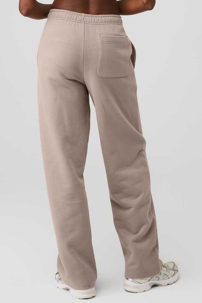 Sportovní Kalhoty Alo Yoga Renown Heavy Weight Sweatpant Šedé Hnědé | MVBNFID-13