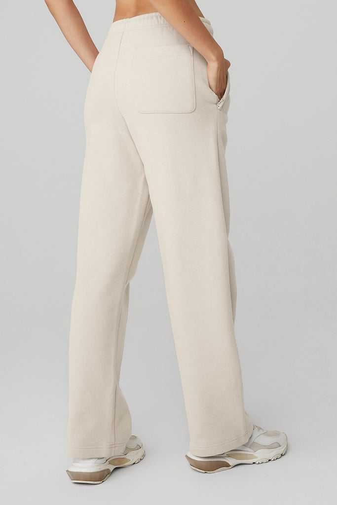 Sportovní Kalhoty Alo Yoga Renown Heavy Weight Sweatpant Béžový | PXREVFU-82
