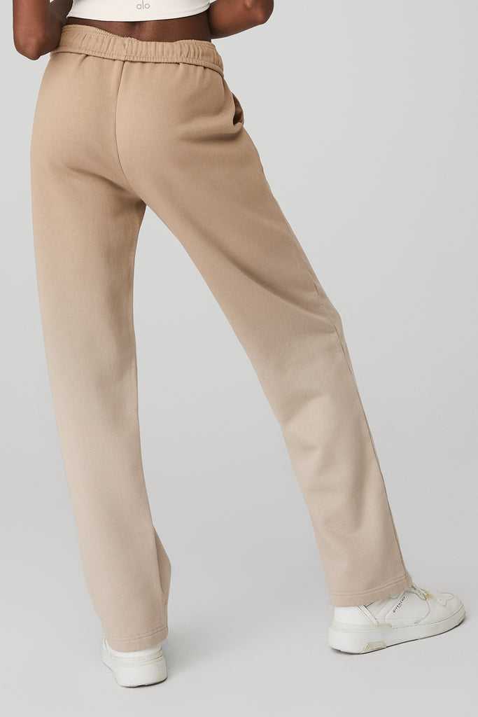 Sportovní Kalhoty Alo Yoga Rovný Leg Ombre Sweatpant Béžový | RCLVSMQ-97