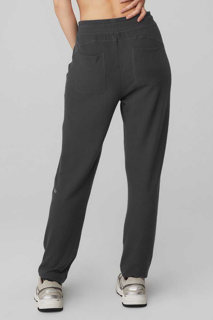 Sportovní Kalhoty Alo Yoga Soho Sweatpant Tmavě Šedé | OUBCHDI-32