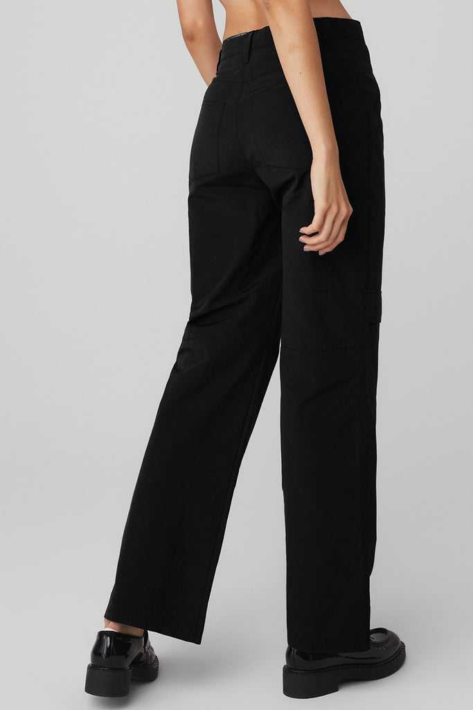 Sportovní Kalhoty Alo Yoga The Edge Trouser Černé | BPIXKLE-67