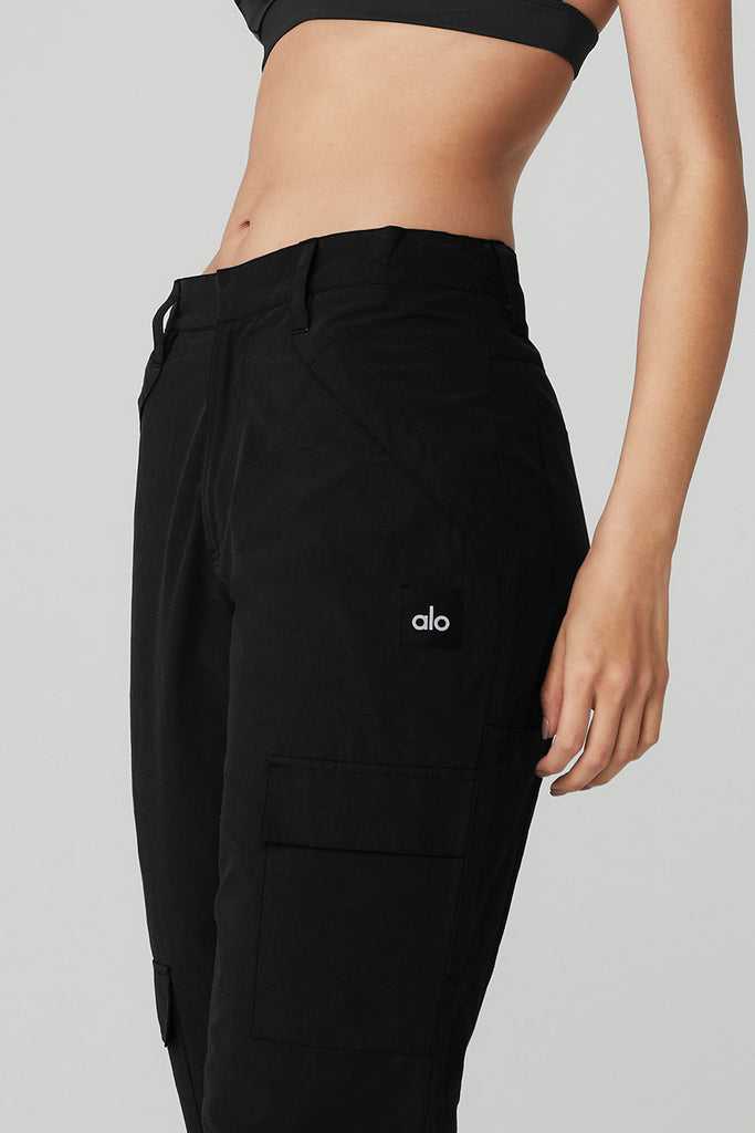 Sportovní Kalhoty Alo Yoga The Edge Trouser Černé | BPIXKLE-67