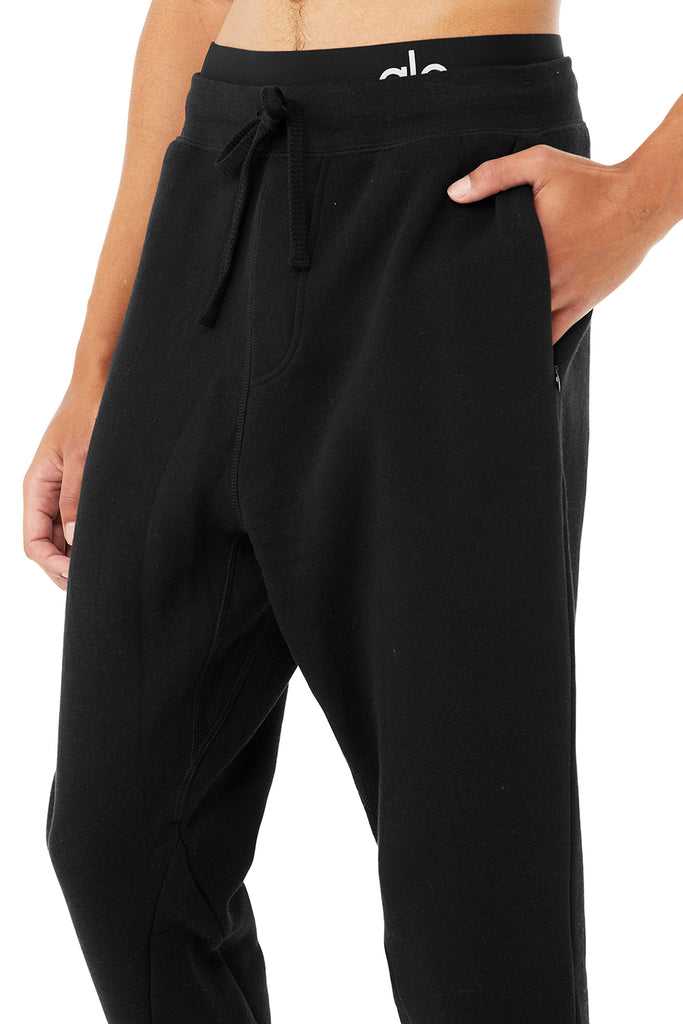 Sportovní Kalhoty Alo Yoga The Triumph Sweatpant Černé | DILHOZY-96