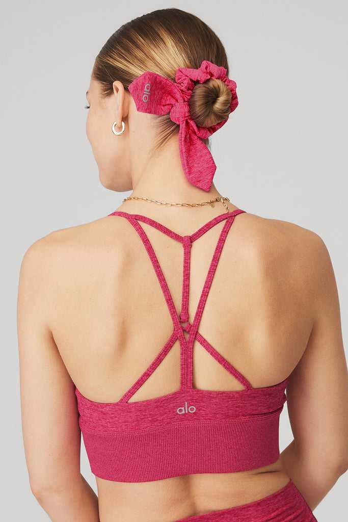 Čelenky Alo Yoga Alosoft Rhythm Scrunchie Červené | NOFZMER-30