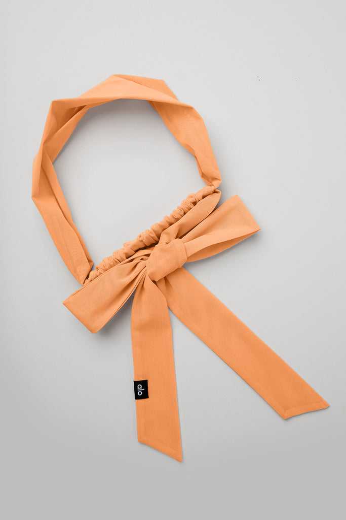 Čelenky Alo Yoga Fresh Mesh Tie Oranžové | KUMDVFR-90
