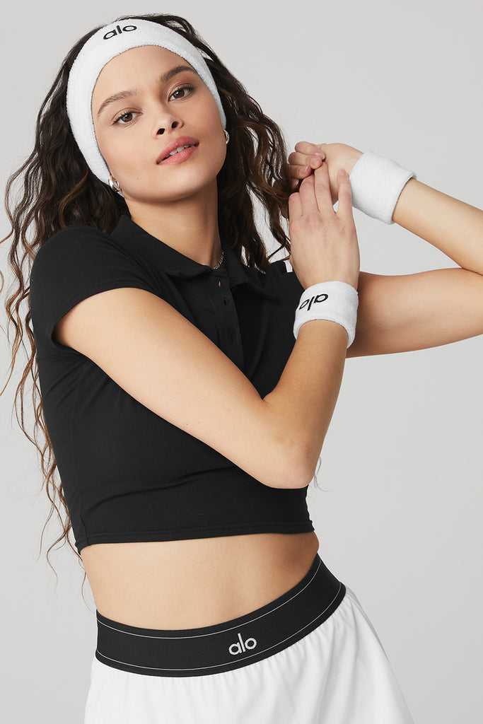 Čelenky Alo Yoga Glow Wristband (2-Pack) Bílé | DKXHBYC-72