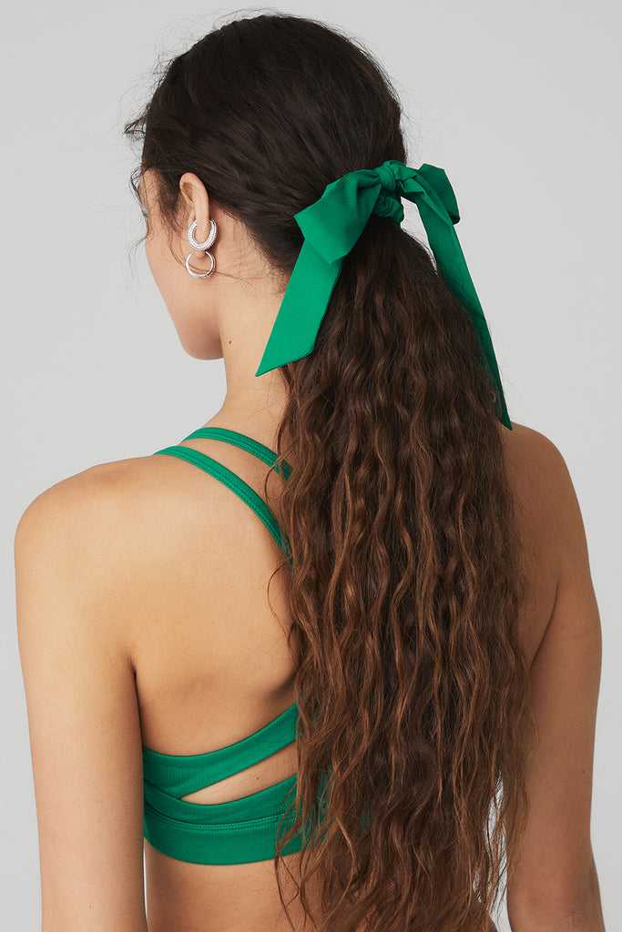 Čelenky Alo Yoga Love Knots Tie Scrunchie Zelene Tyrkysové | TZKFUAJ-47