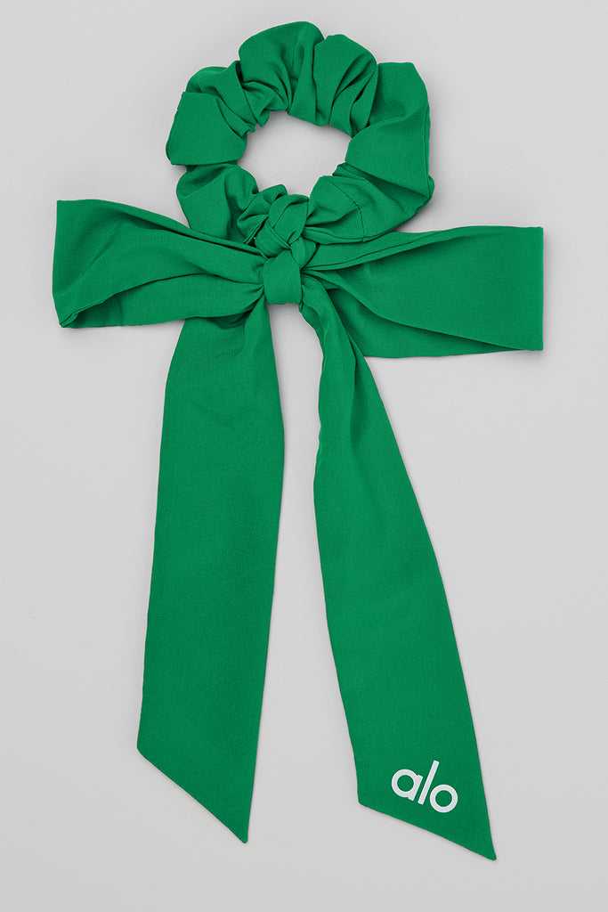 Čelenky Alo Yoga Love Knots Tie Scrunchie Zelene Tyrkysové | TZKFUAJ-47