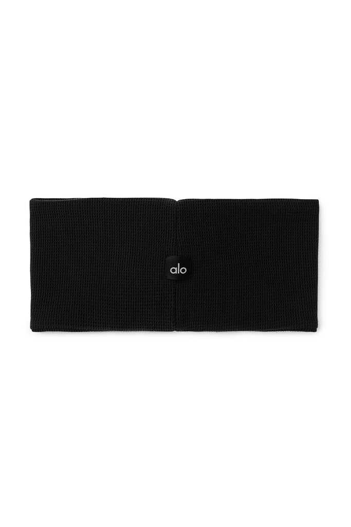 Čelenky Alo Yoga Micro Waffle Černé | YTGBZNA-39