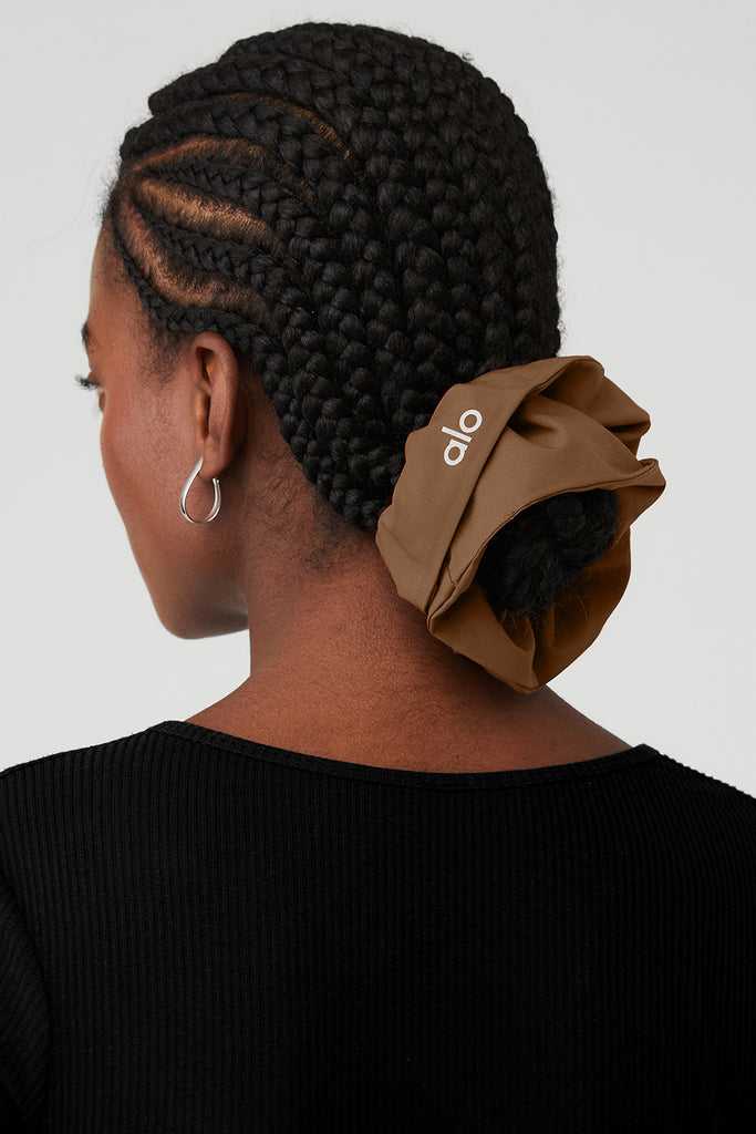 Čelenky Alo Yoga Oversized Scrunchie Hnědé | NALRHSQ-94