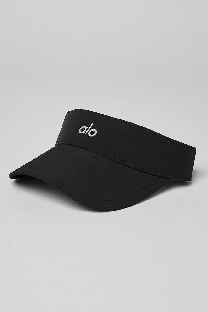 Čepice Alo Yoga Captivate Visor Černé | ROSMHUD-73