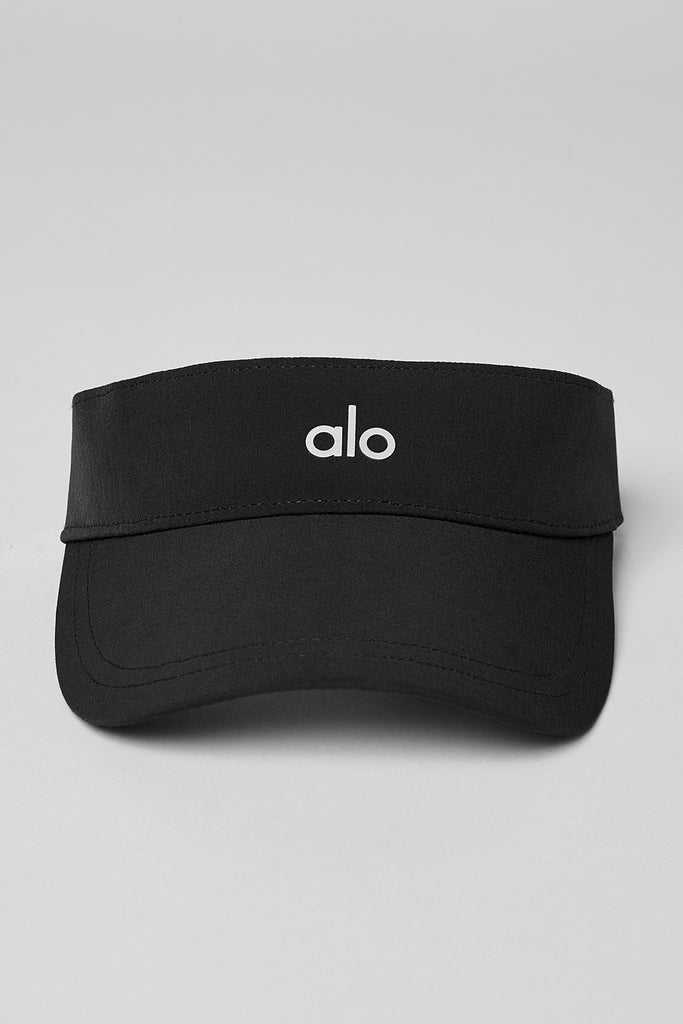Čepice Alo Yoga Captivate Visor Černé | ROSMHUD-73