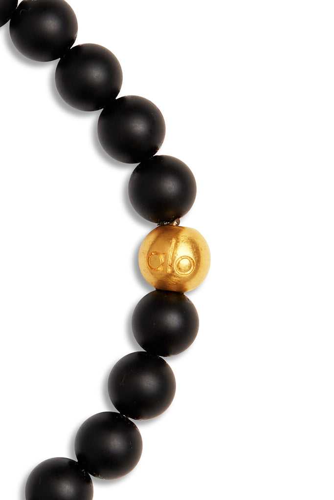 Šperky Alo Yoga Black Onyx Mala Bracelet Černé | AXTDRBS-71